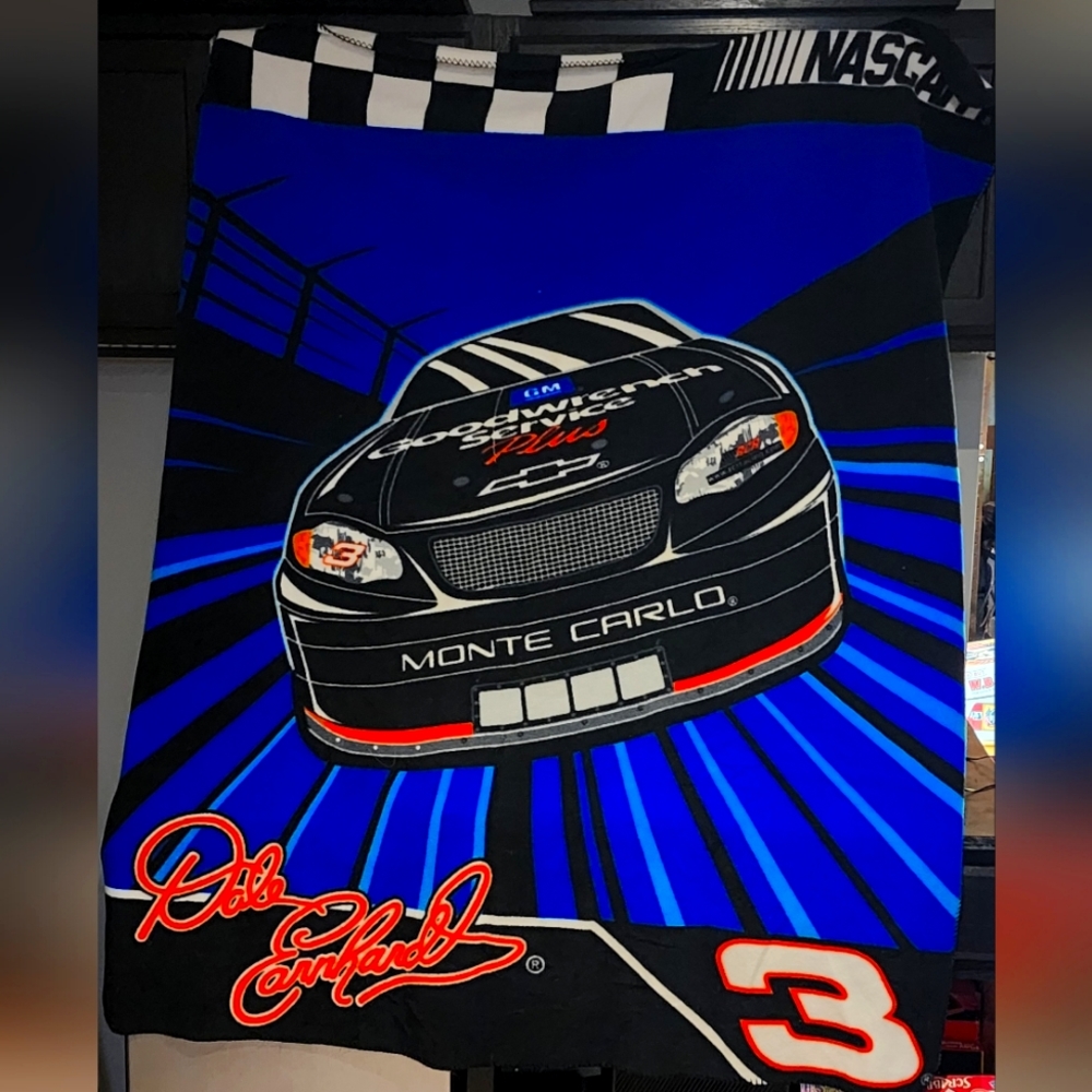 Vintage NASCAR Dale Earnhardt blanket